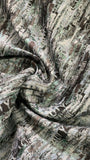 Abstract metallic written   brocade