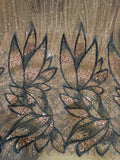 Heavily beaded lace