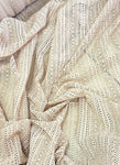 Striped crochet lace