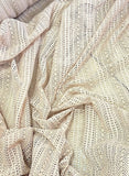 Striped crochet lace