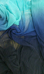 Ombre pleated chiffon 2