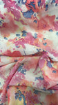 Pink abstract chiffon