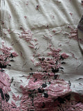 Floral border brocade
