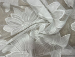 Off white 3D net lace