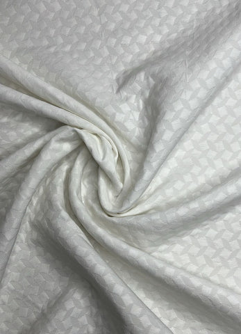 Off white diamond jacquard