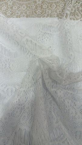 Soft fancy white lace