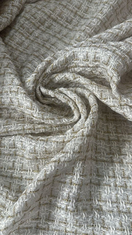 Gold metallic tweed