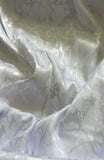 White jacquard silks
