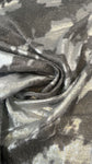 Abstract gold metallic velvet satin