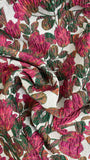 Tulip metallic floral brocade