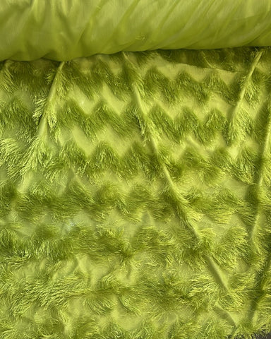 Zigzag tassel pique