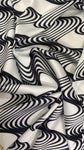 Wavy monochrome silk