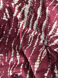 5 print burgundy skeleton design