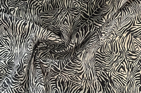 Zebra cotton organza