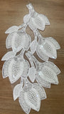 leaf pearl sequin applique