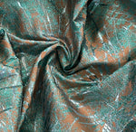 Two tone metallic fireworks brocade