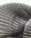 Pleated liquid organza