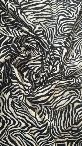 Zebra striped cotton
