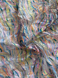 Embroidered floral tulle lace