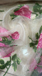 Rose net organza