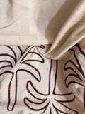 Palm embroided Linen