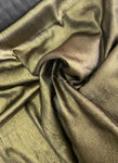 Gold foil silky satin