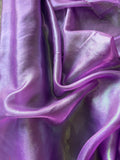 Metallic striped organdy