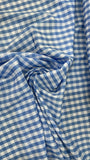 Gingham poly cotton