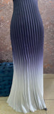 Ombre brocade asymmetrical pleated fabric (more colours available)
