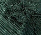 Pleated pleated satin