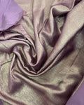 Gold foil silky satin