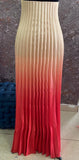 Ombre brocade asymmetrical pleated fabric (more colours available)
