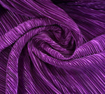 Pleated pleated satin