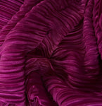 Pleated pleated satin