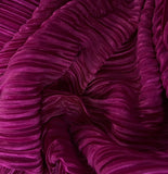 Pleated pleated satin