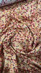 Orange little floral rayon