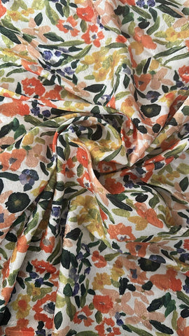 Paint floral brocade