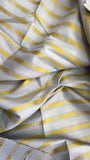 Gold striped cotton jacquard