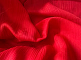 Crinkle silk chiffon