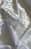 White jacquard silks