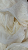 Basket weave lined silky chiffon