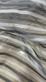 Striped shimmer organza