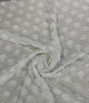 Off white circle tassel chiffon