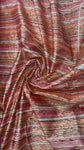 Striped multicolored foil