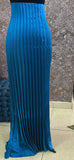 Assymetric pleated melange shimmer