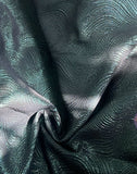 Swirly metallic brocade