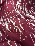 5 print burgundy skeleton design