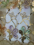 Sequence gold organza