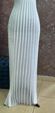 Assymetric pleated melange shimmer
