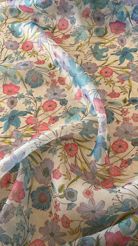 Mixed floral organza